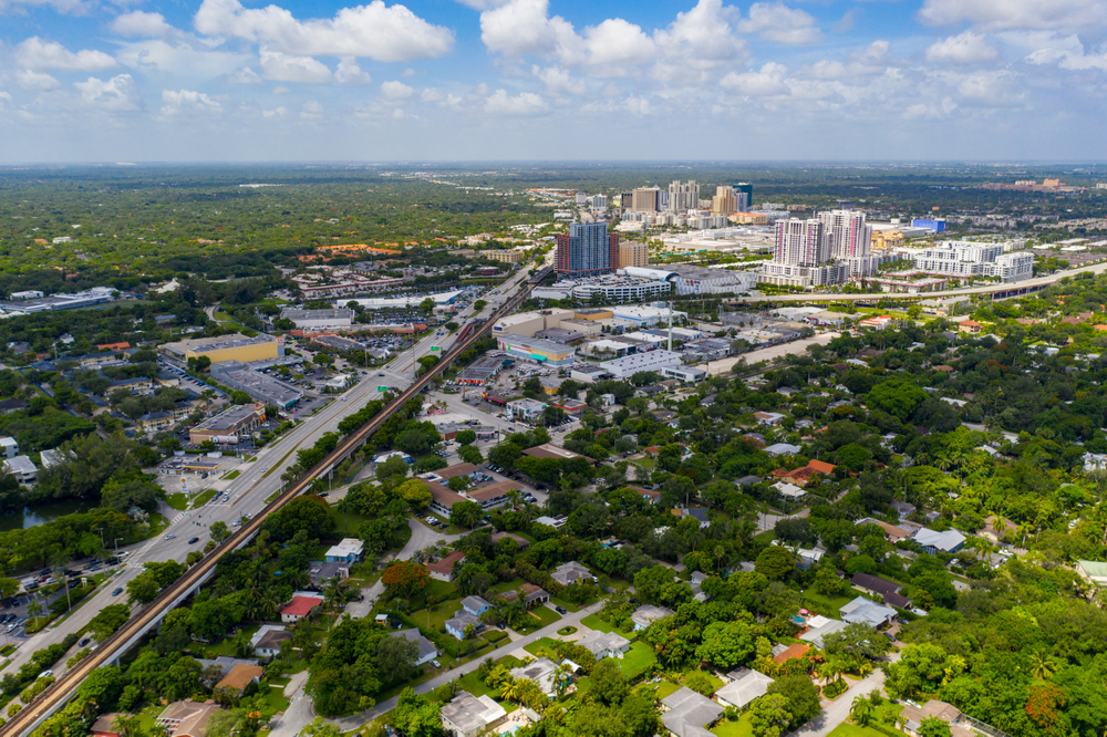 Aerial photo Dadeland Miami Dade FL USA